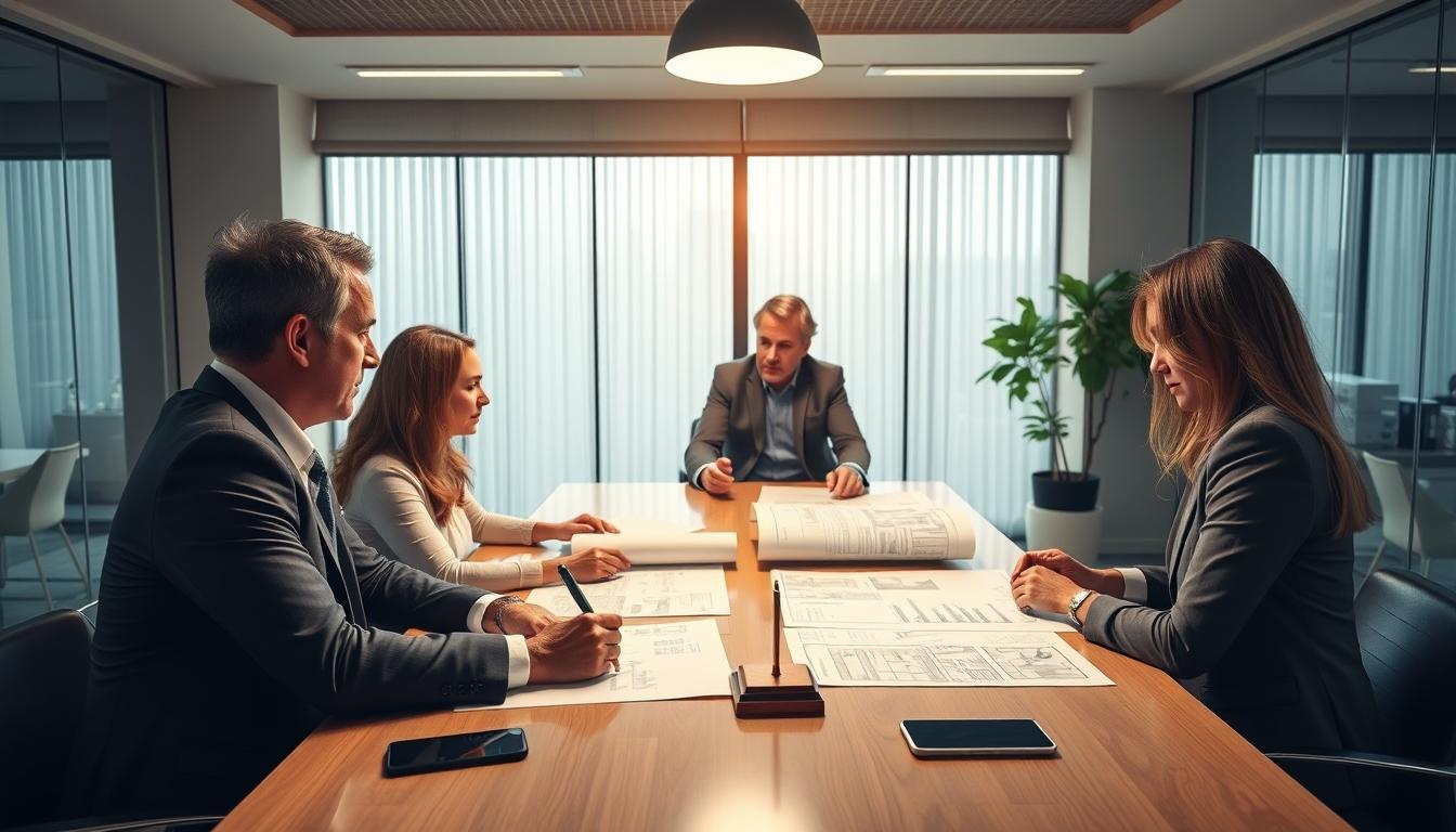 Business agreement signing